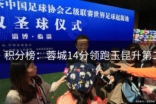 积分榜：蓉城14分领跑玉昆升第二 2-6名差2分 海牛三镇降级区